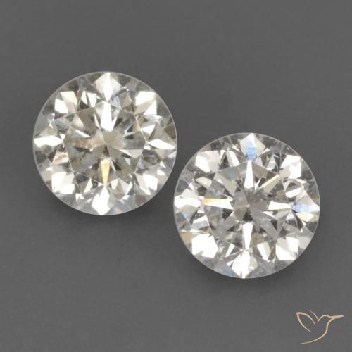 Gemme di Diamante I naturale da 0.23 ct, Rotondo, VVS-VS