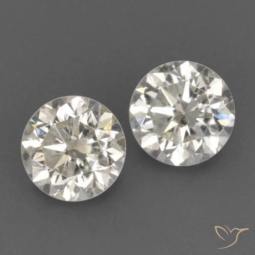 Gemme di Diamante I naturale da 0.23 ct, Rotondo, VVS-VS