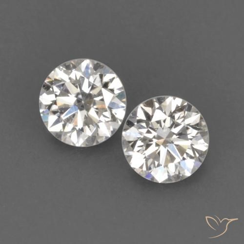 Gemme di Diamante I naturale da 0.15 ct, Rotondo, VVS-VS