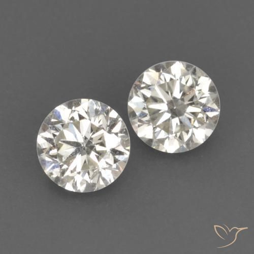 Gemme di Diamante I naturale da 0.17 ct, Rotondo, VVS-VS