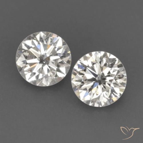 0.18ctw Naturale I Diamante, Rotondo, VVS-VS