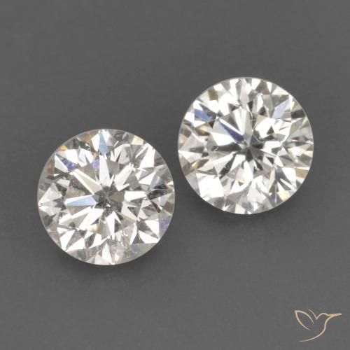 Gemme di Diamante I naturale da 0.18 ct, Rotondo, VVS-VS