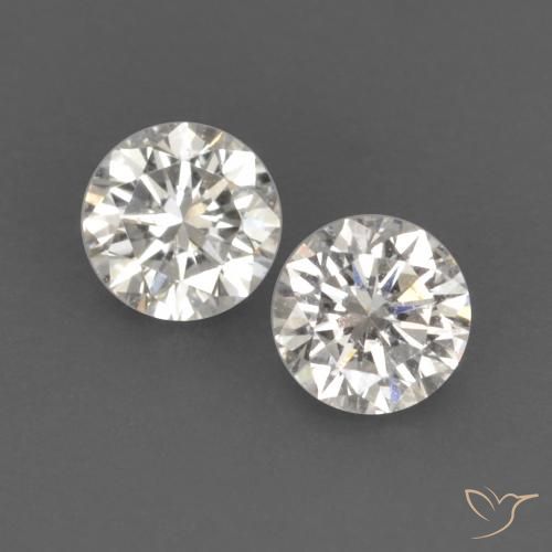 Gemme di Diamante H naturale da 0.14 ct, Rotondo, VVS-VS