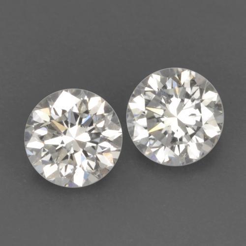Diamante naturale bianco da 0,20 ct, taglio rotondo, VVS-VS