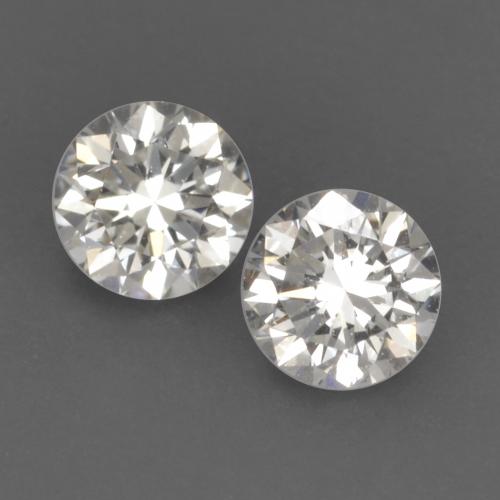 Diamante naturale bianco da 0,20 ct, taglio rotondo, VVS-VS