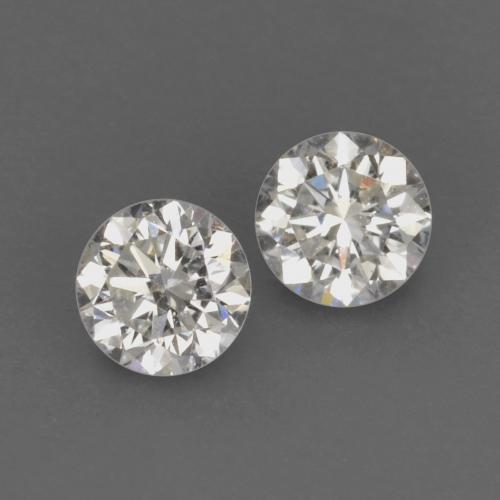 Gemme di Diamante Bianco caldo naturale da 0.13 ct, Taglio rotondo, VVS-VS