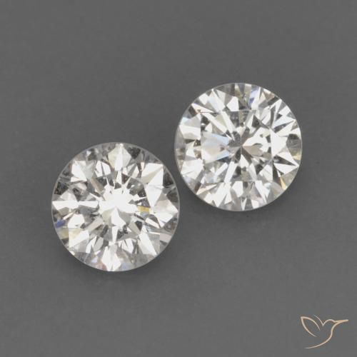 0.14ctw Naturale I Diamante, Rotondo, VVS-VS