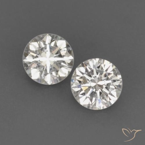 Gemme di Diamante I naturale da 0.14 ct, Rotondo, VVS-VS
