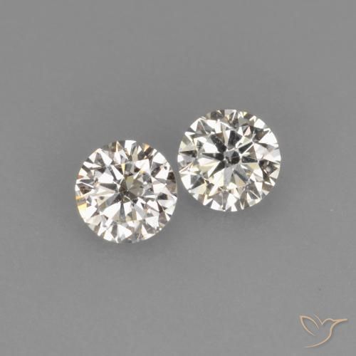 Gemme di Diamante J naturale da 0.18 ct, Rotondo, VVS-VS