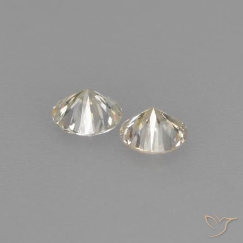 Gemme di Diamante L naturale da 0.17 ct, Rotondo, VVS-VS
