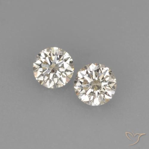 Gemme di Diamante J naturale da 0.16 ct, Rotondo, VVS-VS