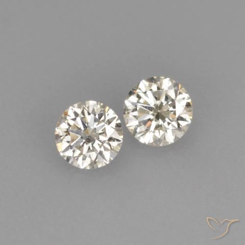 Gemme di Diamante J naturale da 0.16 ct, Rotondo, VVS-VS