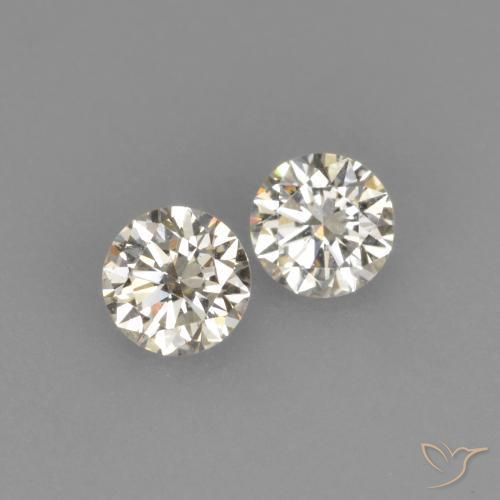 Gemme di Diamante J naturale da 0.20 ct, Rotondo, VVS-VS