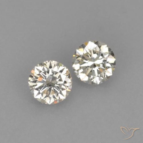 Gemme di Diamante L naturale da 0.20 ct, Rotondo, VVS-VS