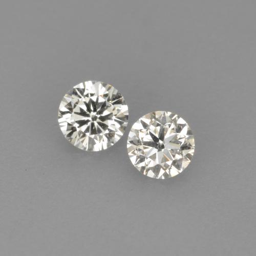 Diamante naturale bianco da 0,14 ct, taglio rotondo, VVS-VS