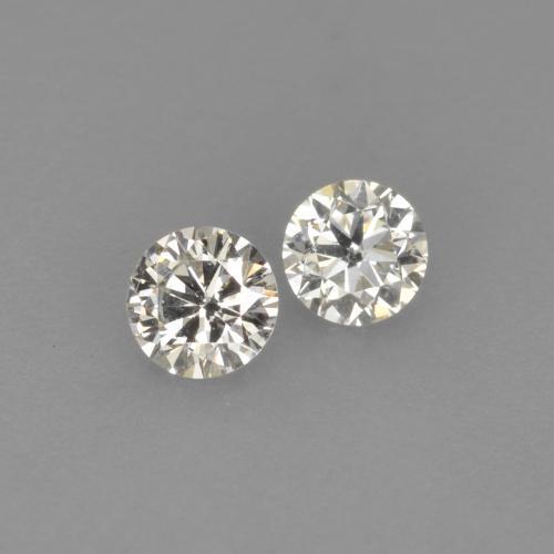 Diamante naturale bianco da 0,14 ct, taglio rotondo, VVS-VS
