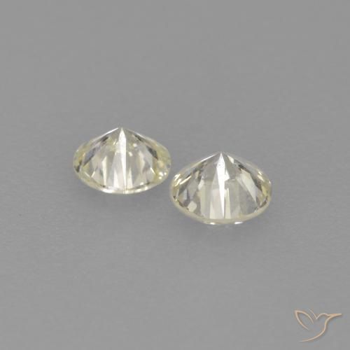 Gemme di Diamante L naturale da 0.19 ct, Rotondo, VVS-VS