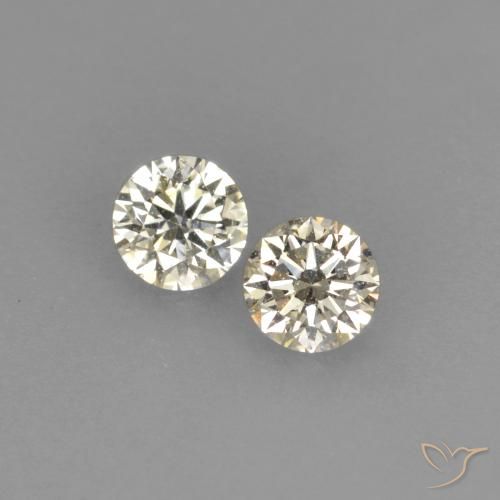 Diamante naturale bianco da 0,15 ct, taglio rotondo, VVS-VS