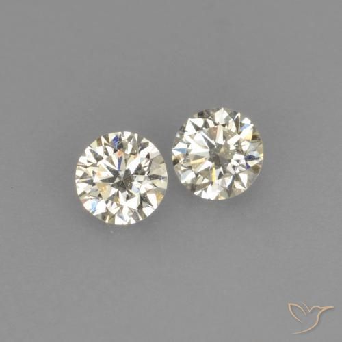 Diamante naturale bianco da 0,15 ct, taglio rotondo, VVS-VS
