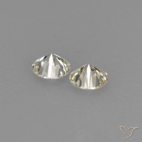 Diamante naturale bianco da 0,15 ct, taglio rotondo, VVS-VS