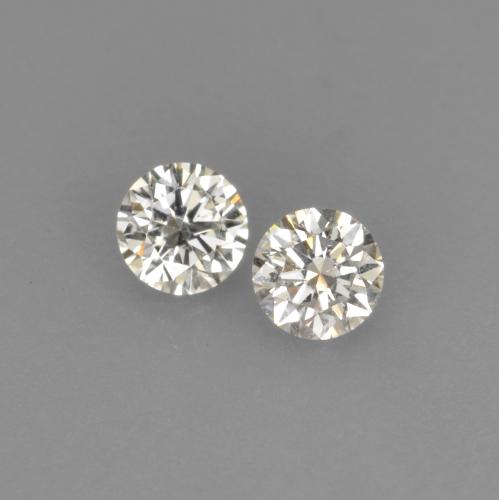 Gemme di Diamante Bianco caldo naturale da 0.15 ct, Taglio rotondo, VVS-VS