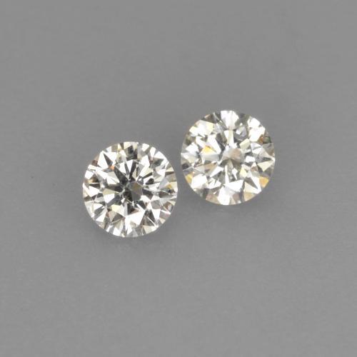 Gemme di Diamante Bianco caldo naturale da 0.15 ct, Taglio rotondo, VVS-VS