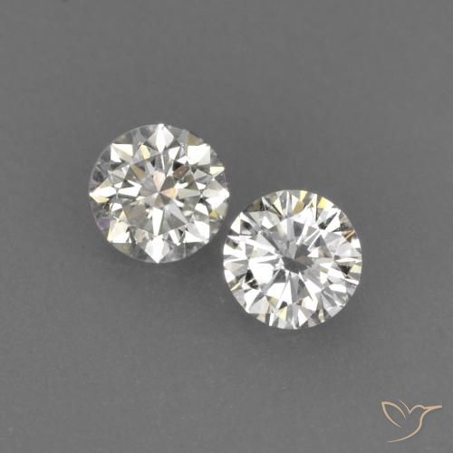 Gemme di Diamante J naturale da 0.14 ct, Rotondo, VVS-VS