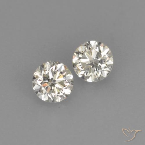 Gemme di Diamante L naturale da 0.18 ct, Rotondo, VVS-VS