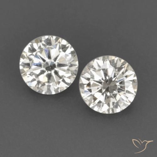 0.14ctw Naturale H Diamante, Rotondo, VVS-VS