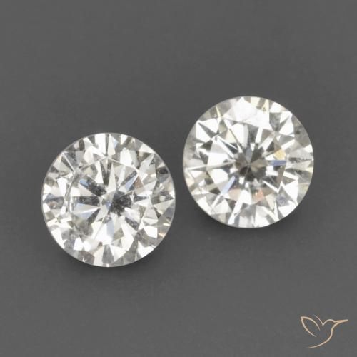 Gemme di Diamante H naturale da 0.14 ct, Rotondo, VVS-VS