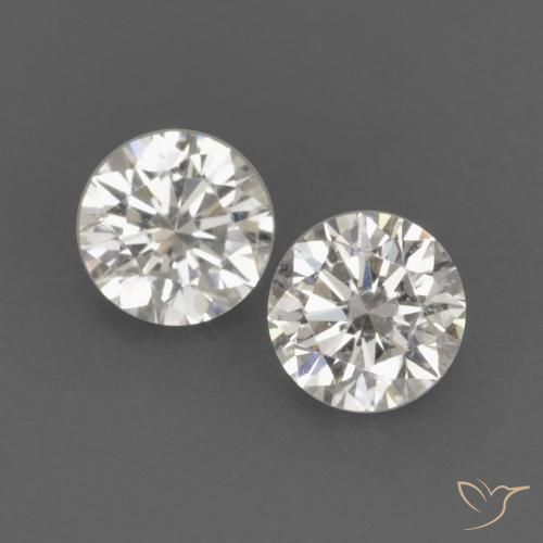 Gemme di Diamante H naturale da 0.14 ct, Rotondo, VVS-VS