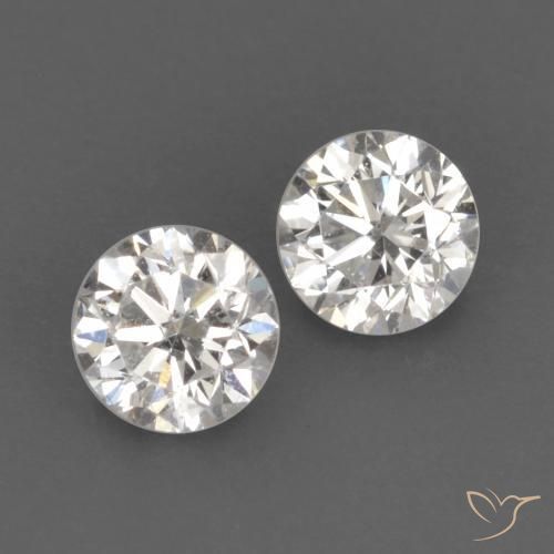 Gemme di Diamante H naturale da 0.17 ct, Rotondo, VVS-VS