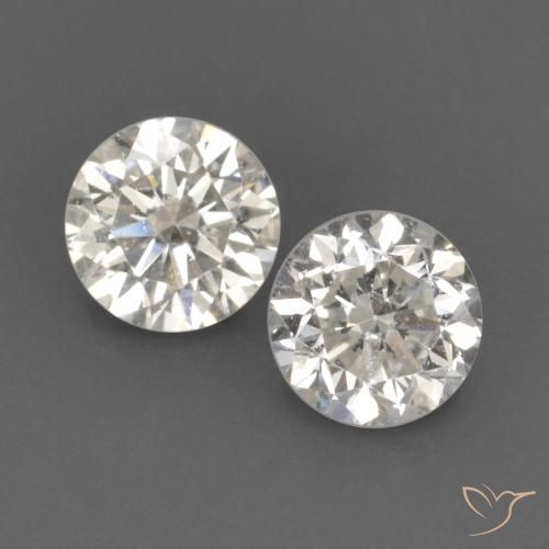 Gemme di Diamante I naturale da 0.19 ct, Rotondo, VVS-VS