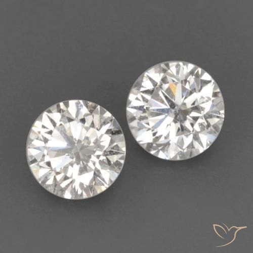 Gemme di Diamante H naturale da 0.19 ct, Rotondo, VVS-VS