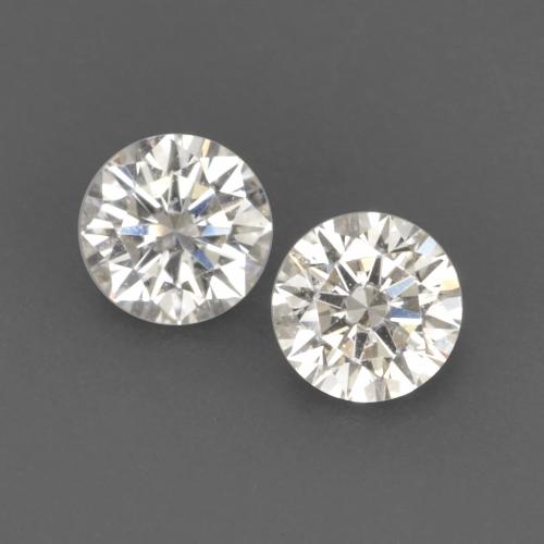 Gemme di Diamante Bianco caldo naturale da 0.13 ct, Taglio rotondo, VVS-VS