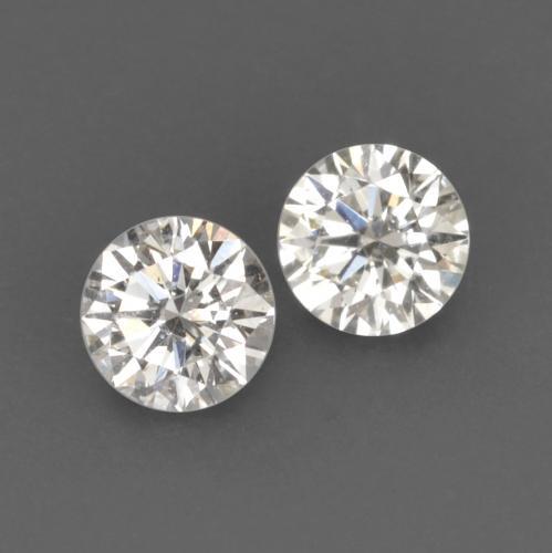 Gemme di Diamante Bianco caldo naturale da 0.13 ct, Taglio rotondo, VVS-VS