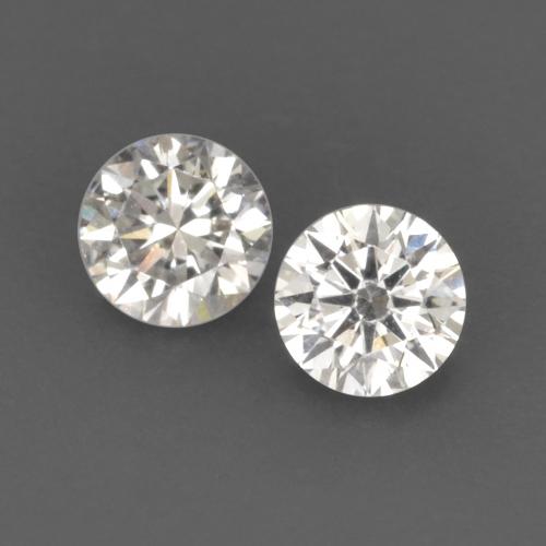 Gemme di Diamante Bianco caldo naturale da 0.13 ct, Taglio rotondo, VVS-VS