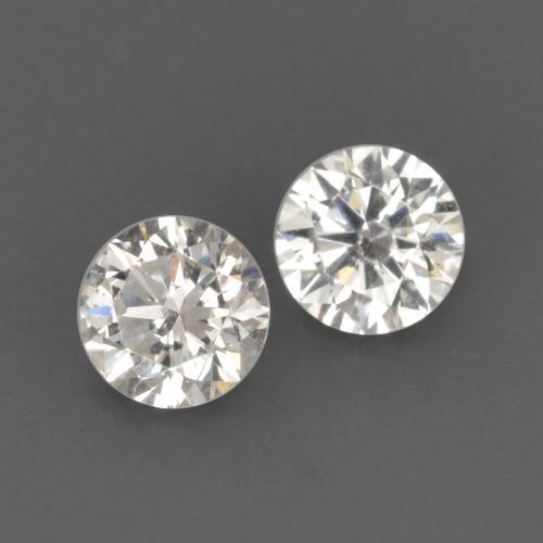 Gemme di Diamante Bianco caldo naturale da 0.13 ct, Taglio rotondo, VVS-VS