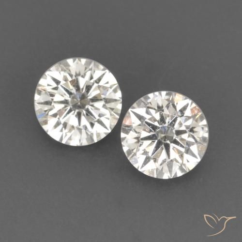 0.14ctw Naturale J Diamante, Rotondo, VVS-VS, Photo A