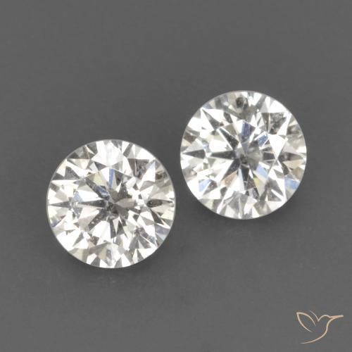 Gemme di Diamante J naturale da 0.14 ct, Rotondo, VVS-VS