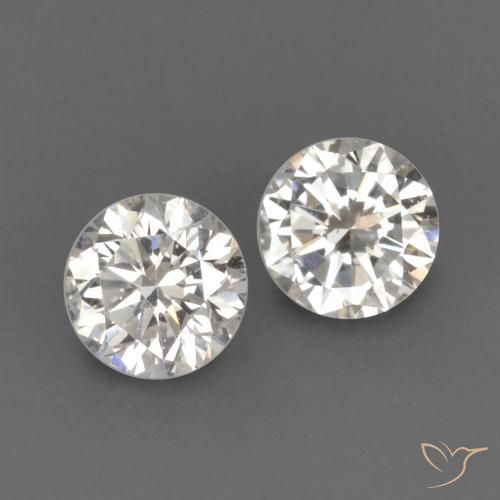 Gemme di Diamante H naturale da 0.16 ct, Rotondo, VVS-VS