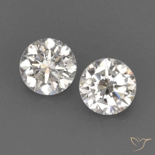 Gemme di Diamante H naturale da 0.16 ct, Rotondo, VVS-VS