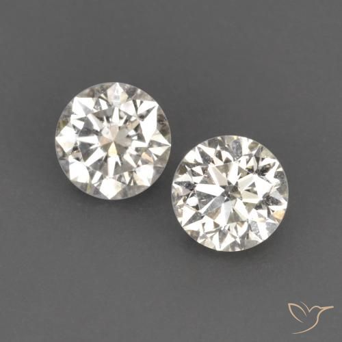 0.20ctw Naturale I Diamante, Rotondo, VVS-VS