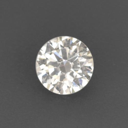 Diamante naturale bianco da 0,09 ct, taglio rotondo, VVS-VS