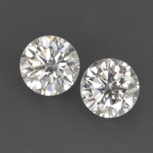 Diamante naturale bianco da 0,13 ct, taglio rotondo, VVS-VS