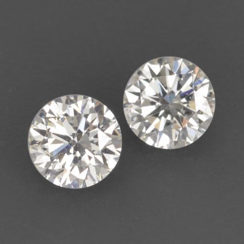 Diamante naturale bianco da 0,13 ct, taglio rotondo, VVS-VS