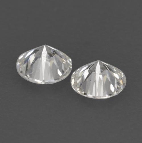 Diamante naturale bianco da 0,13 ct, taglio rotondo, VVS-VS