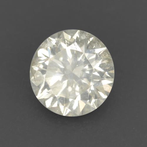 Diamante naturale bianco da 0,16 ct, taglio rotondo, VS