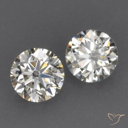 Gemme di Diamante I naturale da 0.15 ct, Rotondo, VVS-VS