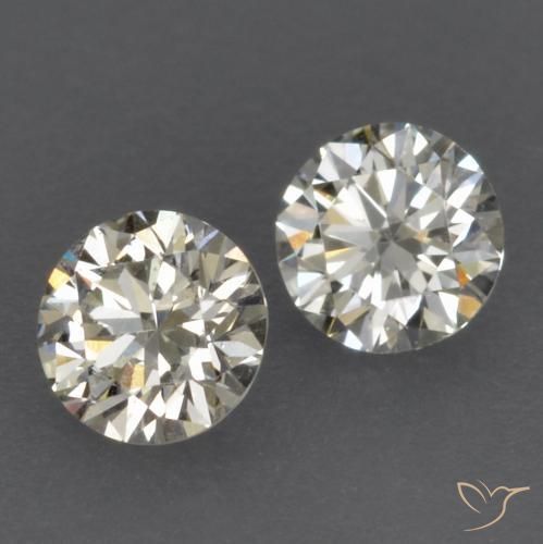 Gemme di Diamante J naturale da 0.16 ct, Rotondo, VVS-VS